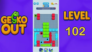 Gecko Out Level 102 Solution  | Step by Step Walkthrough