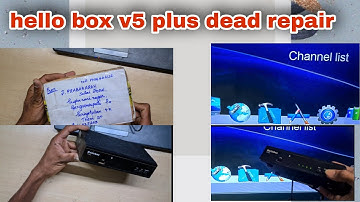hello box v5 plus dead repair | no red light | software repair | Tamil