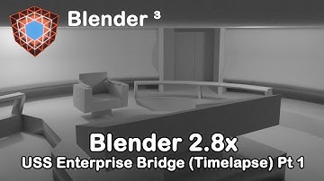 Blender 2.8x Star Trek USS Enterprise bridge - Timelapse