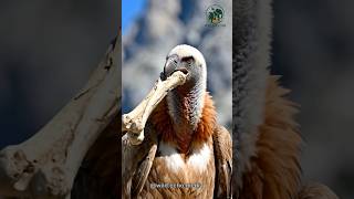 Bearded Vulturea The Bone-Eating Bird!🍖#vultures #animals #wildlife #nature