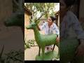 🌿❤️साधारण पत्तों से बना खूबसूरत हिरण 🦌|A beautiful deer made of palm leaves।#ai#ai craft #creative