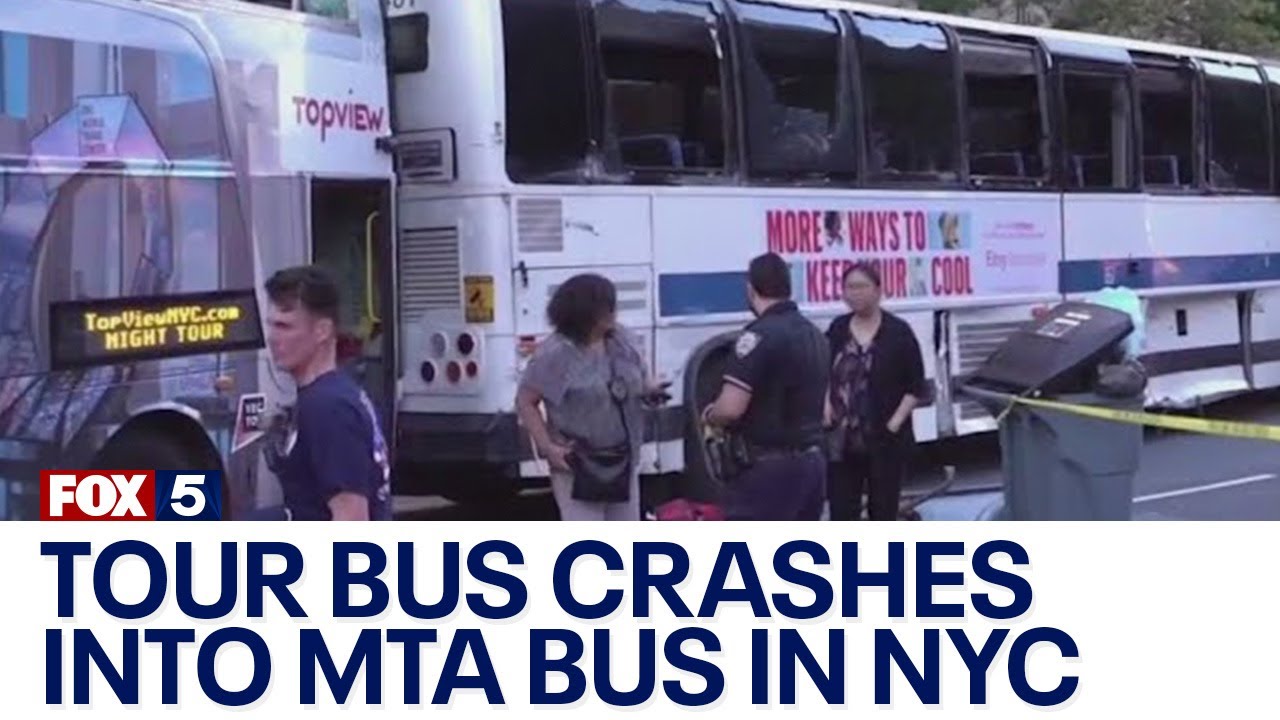 tour bus mta bus crash today