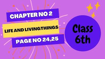 CLASS 6TH SCIENCE  FACT FILE 1 CHAPTER 2  LIFE AND LIVING THINGS PAGE NO 24,25 - WHAT IS SENSE ORGAN