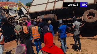 Drame A Lafou Kourahi Bombi Un Camion Fou Déraille Bulan Un Mort Et Des Blessés