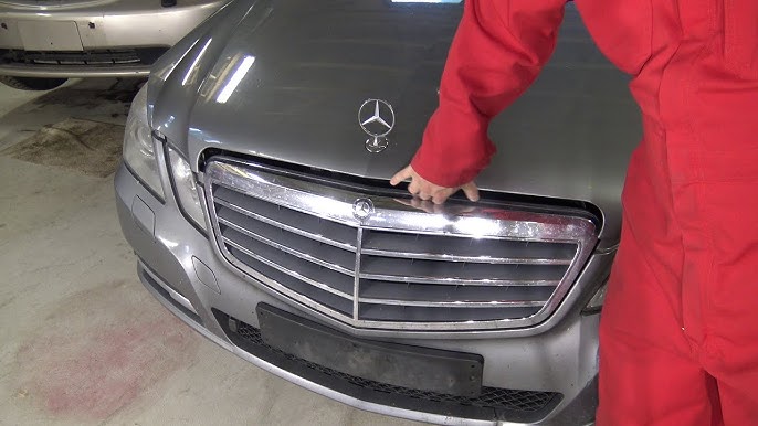 How To open Mercedes E Class Bonnet / Hood (not broken) 