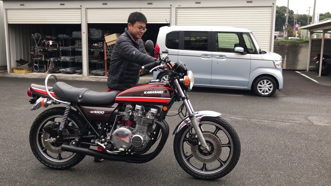 モトジョイ】KZ1000LTD Z1仕様 エンジン始動。 - YouTube