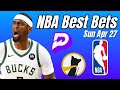 BEST NBA BETS TODAY (8-2 RUN!!) SUNDAY APRIL 27 On PRIZEPICKS and UNDERDOG IN THE NBA 04/27/25