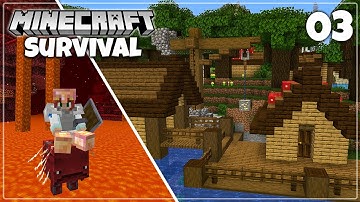 The Perfect Mine Entrance and Docks - Minecraft 1.16 Survival Let