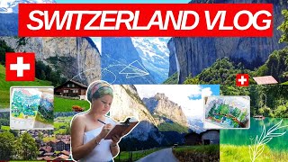 Best Places To Visit In Switzerland In Summerschilthornlauterbrunnenblauseetravel Sketching