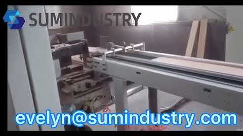 3.Double end tenoner for laminate flooring production line