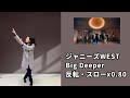 ジャニーズWEST - Big Deeper サビ【反転・スローあり】 Dance Cover 踊ってみた☆ mirrored&slow ダンス 新曲