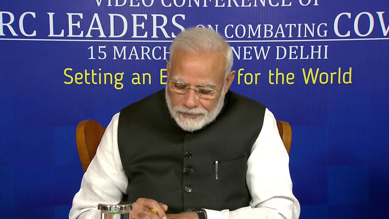 PM Modi interacts with SAARC leaders to combat COVID-19 in the region