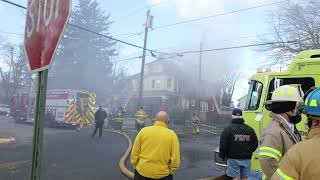 Ewing Fire battle second alarm house fire