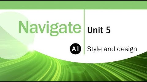 Navigate A1 Voxpops Unit 5