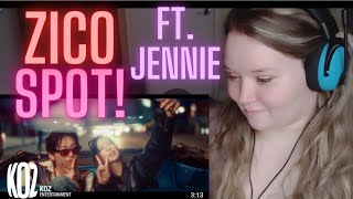 FIRST Reaction to ZICO ft. JENNIE ( BLACKPINK) 🖤🩷 SPOT! 🔥