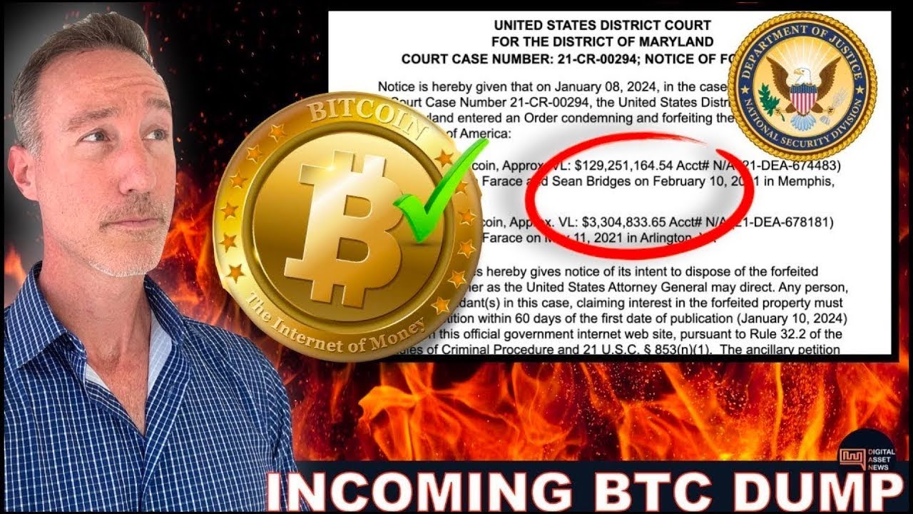 BREAKING  U S  GOVERNMENT ANNOUNCES $130M BITCOIN SELL OFF  GET READY!