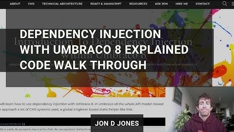 Dependency Injection Within Umbraco 8 Explained