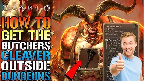 Diablo 4: How To Get The Butchers Cleaver Outside Dungeons! Unique Item (Drop Guide)