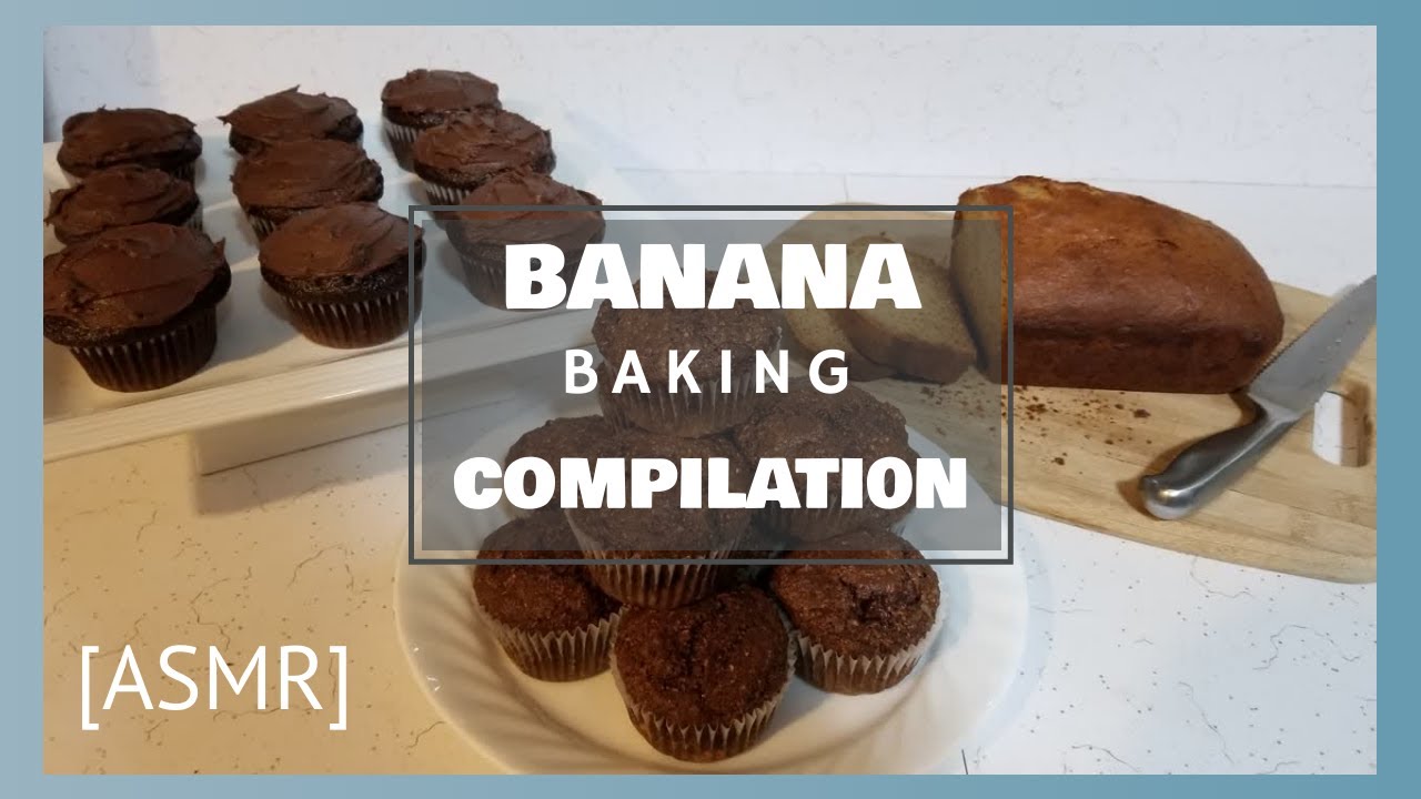 [ASMR] Banana Baking Compilation - YouTube