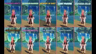 Yae Miko - Weapon Comparison - Genshin Impact Yae Miko - Weapon Comparison - Genshin Impact