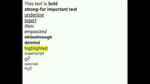 HTML Bold Italics Underline the text | Text formatting tags in html | how to bold italics underline