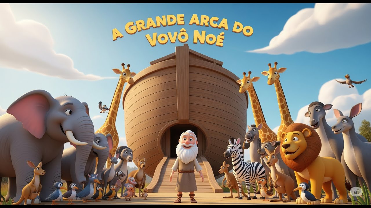A Grande Arca do Vovô Noé | Música Infantil para Aprender sobre a Bíblia.