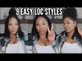 9 EASY STYLES ON CRINKLED LOCS | LOC TUTORIAL | Simply Kee Samone🌻