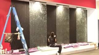 Painting Time Lapse - Golden Raindrops Mural at Infinity Tower in Denver.