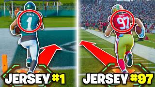 Madden 26, BUT Jersey Number = Touchdown Distance Wealth