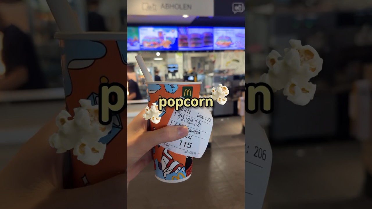 POPCORN Cola bij de McDonalds?! 🍿 #mcdonalds #food