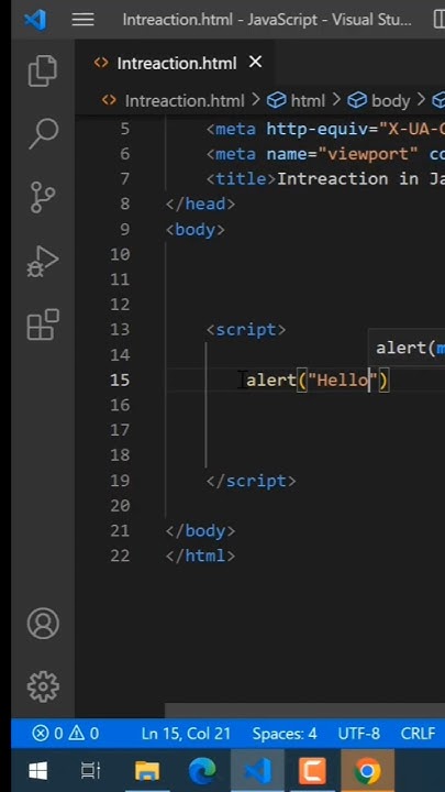 Alert function in JavaScript #coding #javascript #code #cs #html # ...