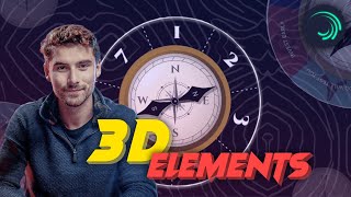 3D Editing In Mobile - 3D Compass Animation Like Iman Gadzhi - Alight Motion Tutorial