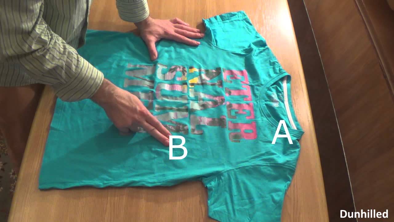 How to Fold a TShirt the Chinese Way DIY Crafts YouTube