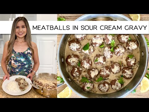 Video: Meatballs Na Resipe Sa Malambot Na Sarsa Ng Sour Cream