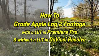 How to Color Grade Apple Log 2 Footage in Premiere Pro &amp; DaVinci Resolve (Easy Cinematic Look)