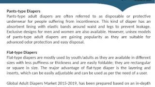 Global Adult Diapers Market 2015 2019