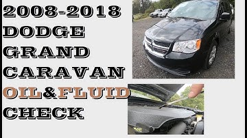 How to check oil and fluids Dodge grand Caravan 2008-2018