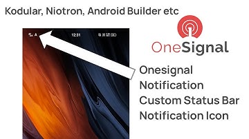 Onesignal notification with custom status bar notification icon in niotron, Android Builder, Kodular