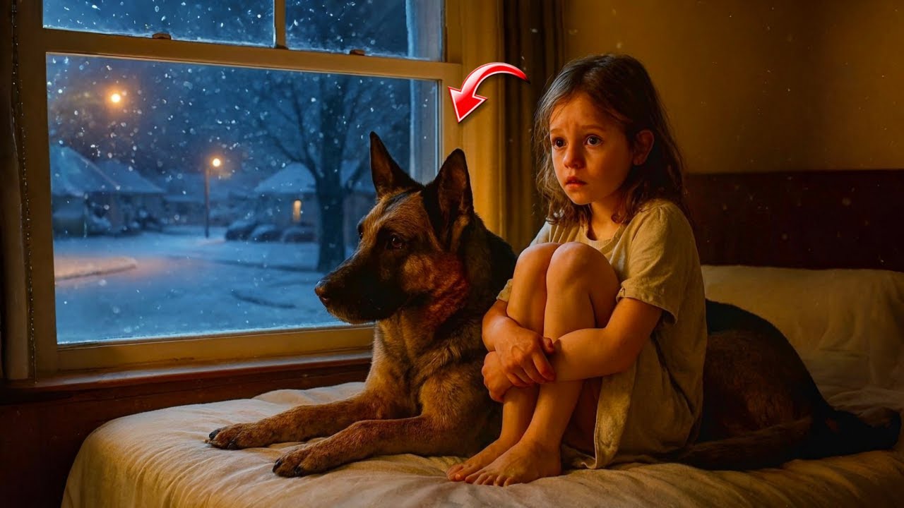 Little Girl Slept Beside a Stray German Shepherd Every Night — Until Police Found Out Why?