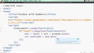 How to Ensure that Only Numbers are Being Entered inside a TextBox