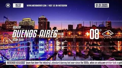 Weather Forecast After Effects Templates