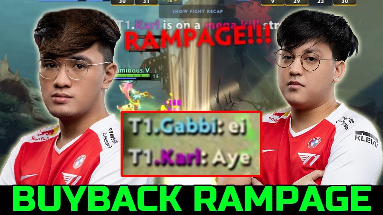 GABBI VS KARL - TIPS + RAMPAGE BUYBACK DOTA 2