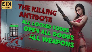 The Killing Antidote All Locker Codes, Weapons and Open all Doors Guide