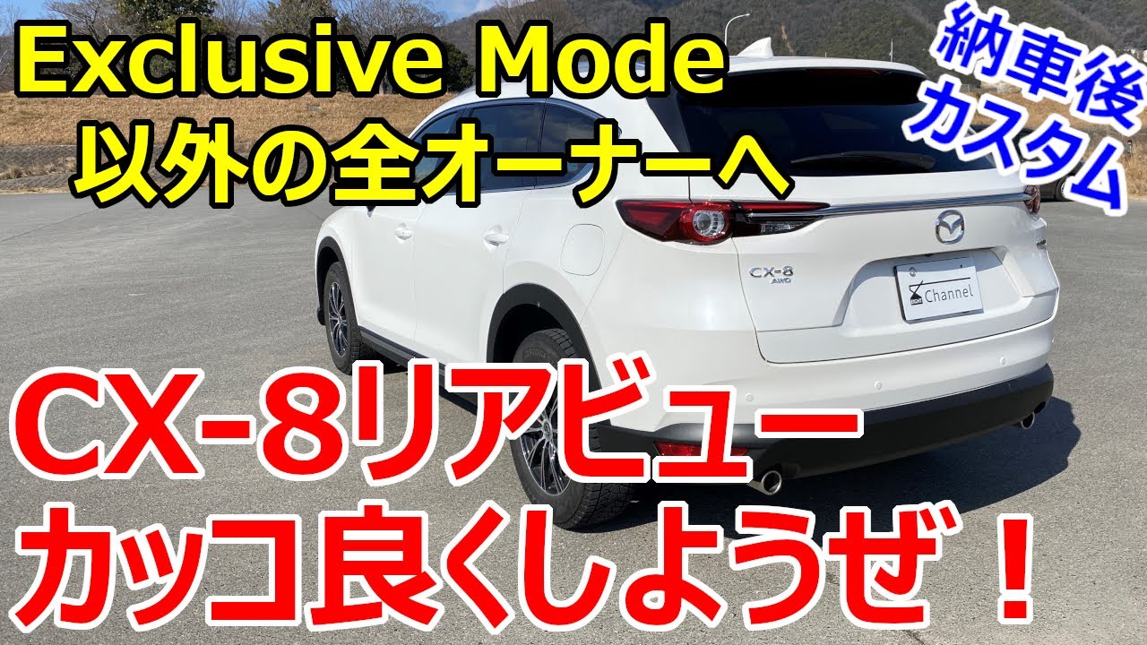 Cx 8納車後カスタム アレ付けてcx 8のリアビューをカッコ良くしようぜ Youtube