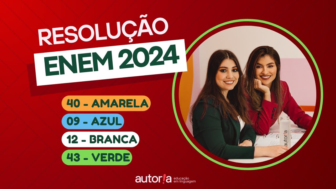 Resolução Enem 2024 - Autoria Linguagem - Questão 40 | Linguagens, prova amarela