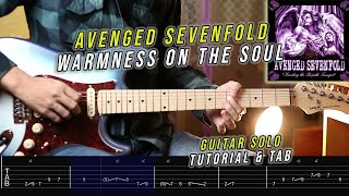 Avenged sevenfold - Warmness On The Soul Guitar Solo ( Tutorial & Tab )