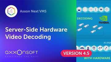 Server-Side GPU Acceleration. Axxon Next 4.5 new features