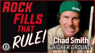 CHAD SMITH &quot;Higher Ground&quot; Drum Lesson-Rock Fills That RULE!//Drum Discipline Academy