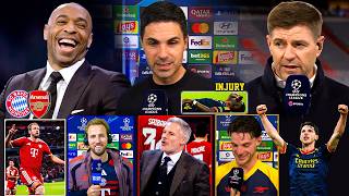Bayern vs Arsenal 2-2 Thierry Henry Goes Crazy! 🔥 Rice Saves a Point Away | Arteta Reaction