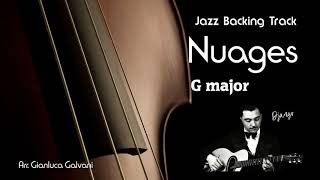 Video thumbnail of "New Jazz Backing Track NUAGES ( G ) Django Reinhardt Jazzing Play along Mp3 Guitar Manouche Gypsy"